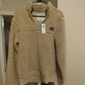 NWT Large Abercrombie Pull-over Sherpa
